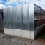 安全鋼板の塀